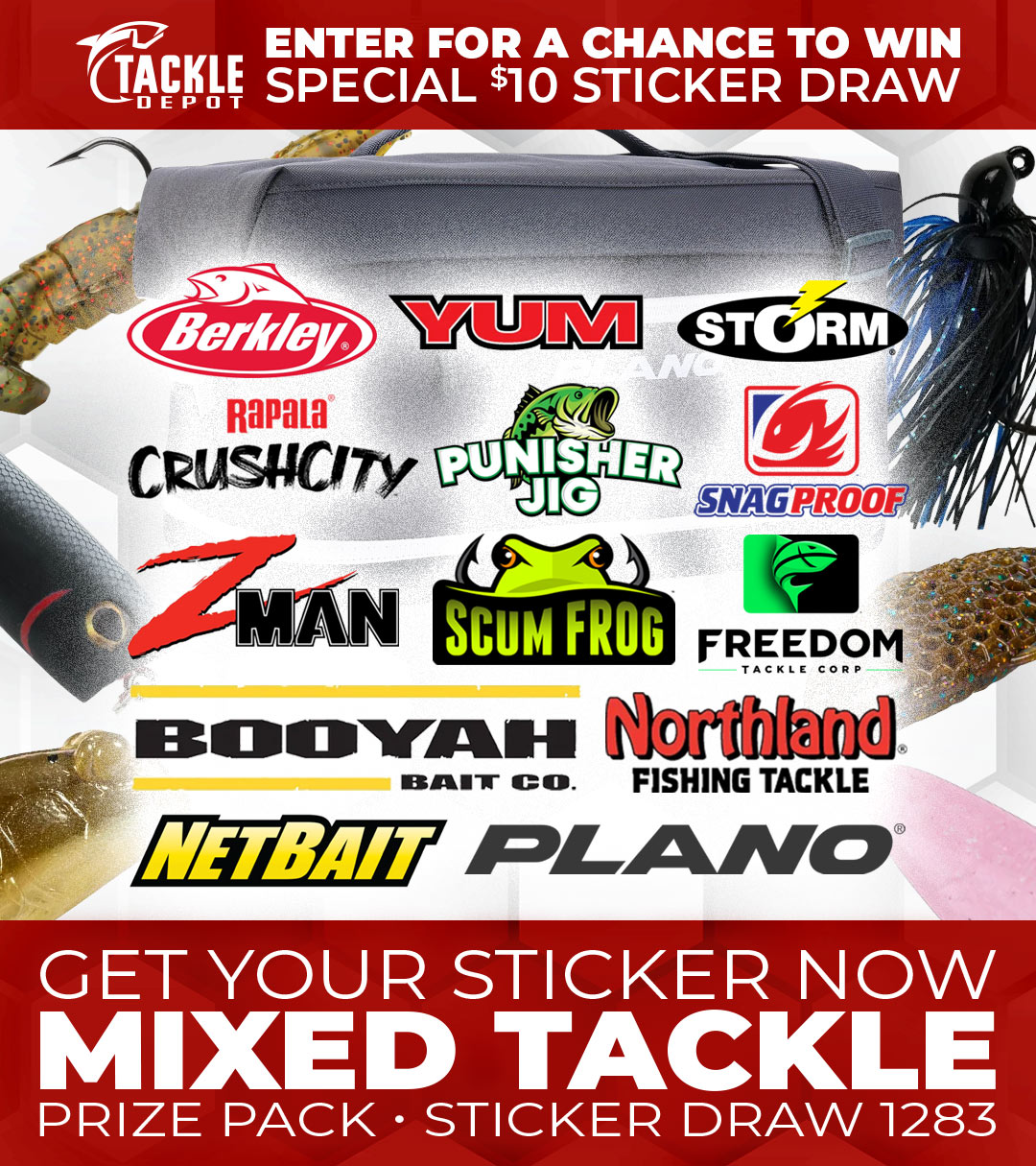 Tackle Depot Sticker Draw 1283