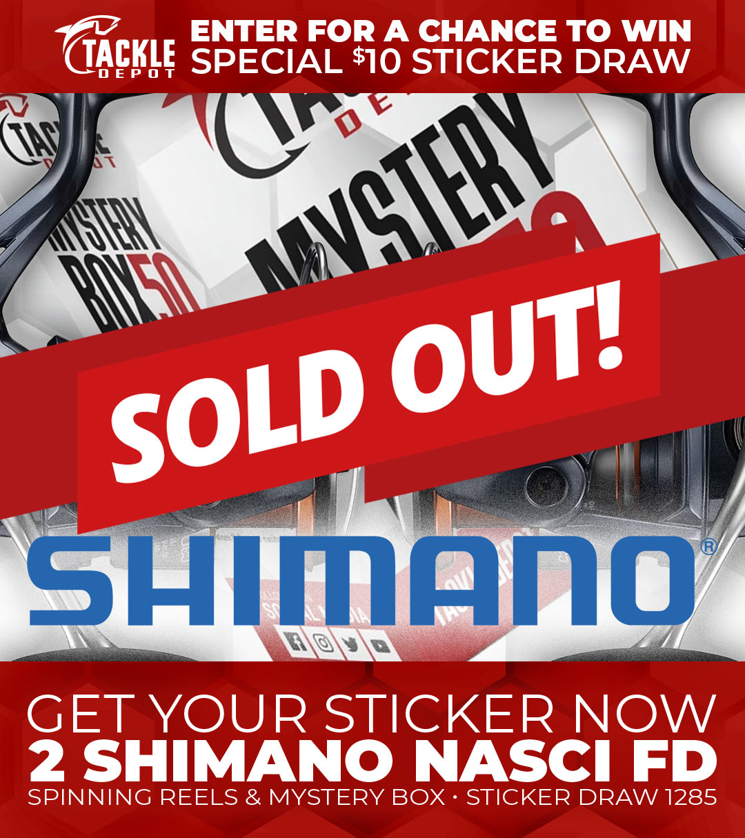 Tackle Depot Sticker Draw 1285