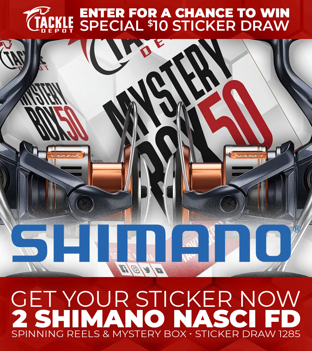 Tackle Depot Sticker Draw 1285