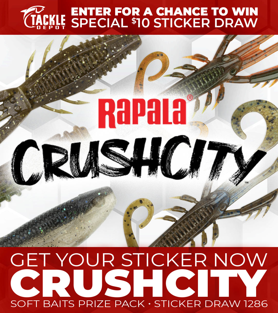 Tackle Depot Sticker Draw 1286