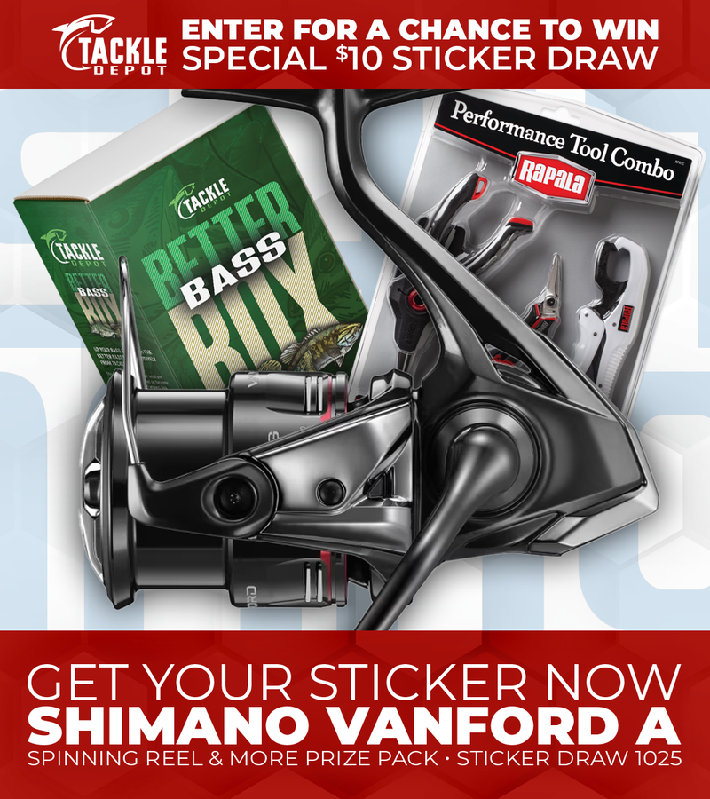 Tackle Depot Sticker Draw 1025