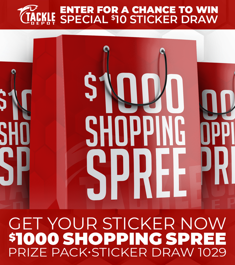 Tackle Depot Sticker Draw 1029