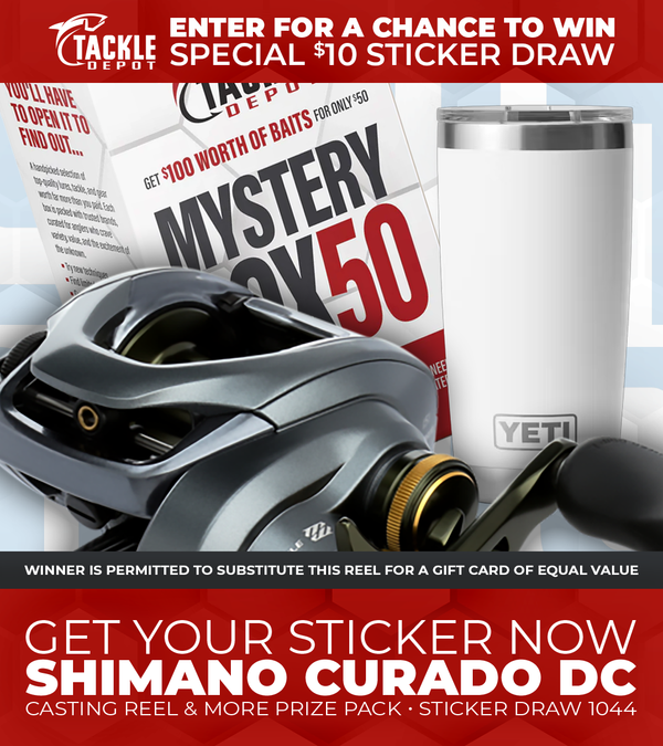Tackle Depot Sticker Draw 1044