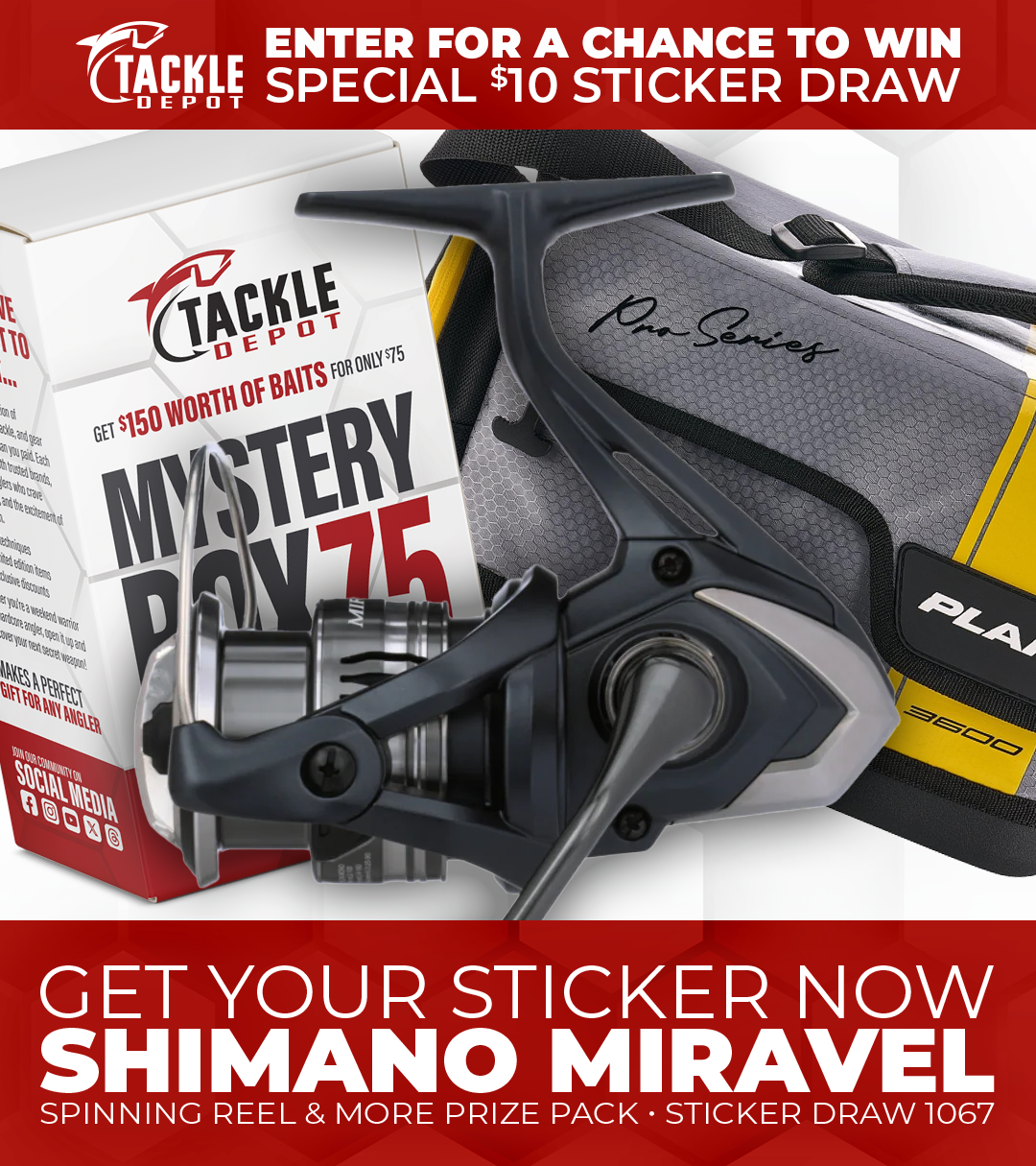 Tackle Depot Sticker Draw 1067