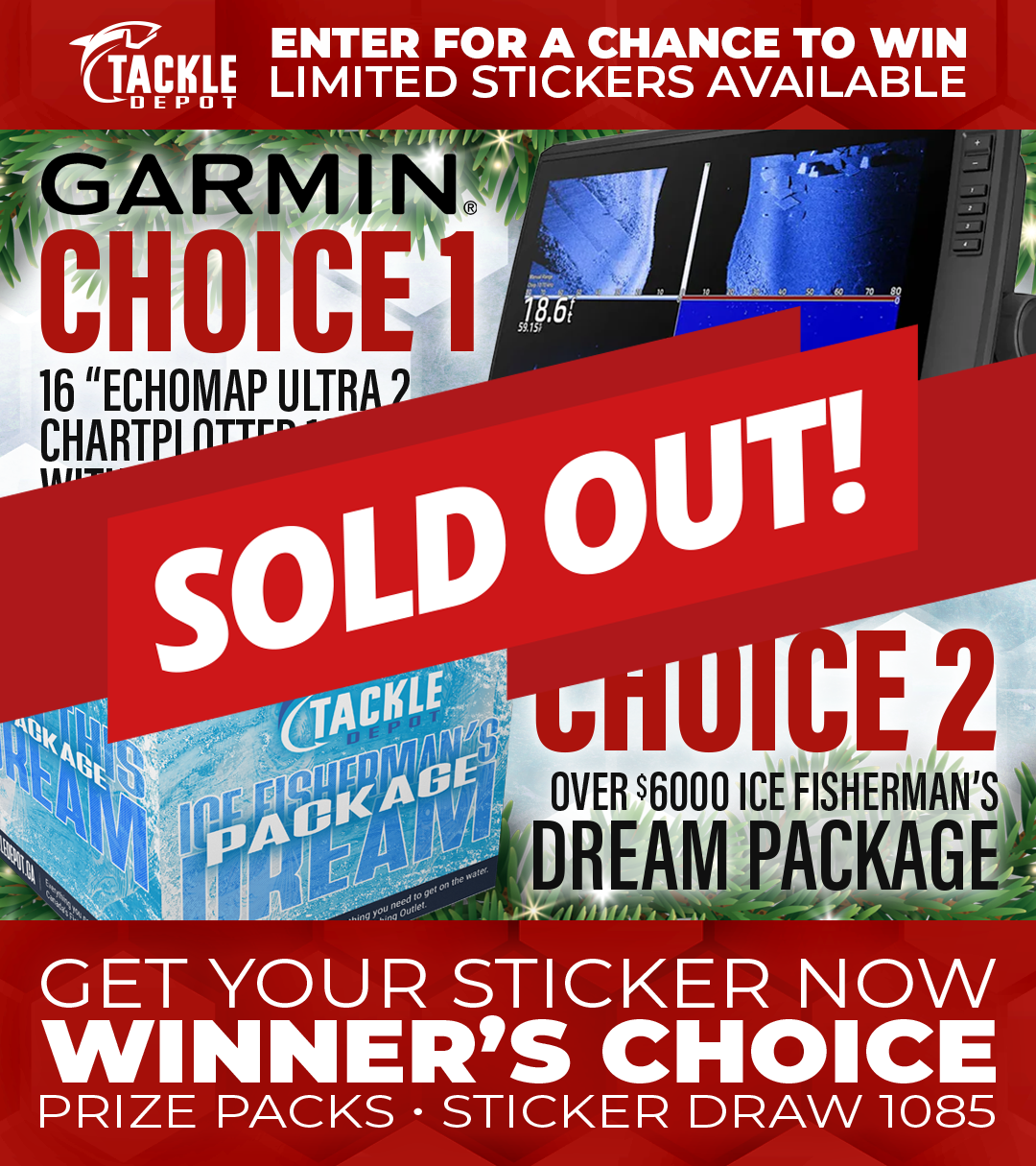 Stickers 201 to 300 - Tackle Depot Sticker Draw 1085