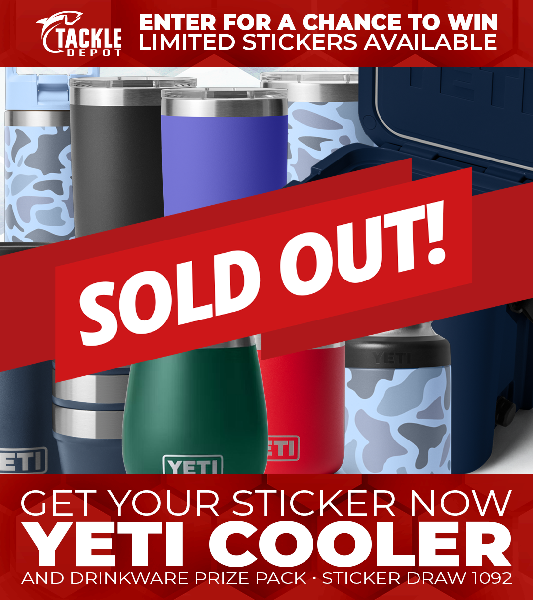 Tackle Depot Sticker Draw 1092