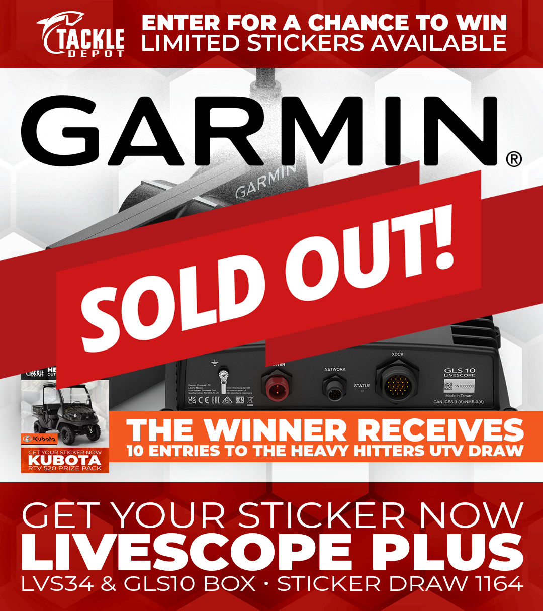 Tackle Depot Sticker Draw 1164