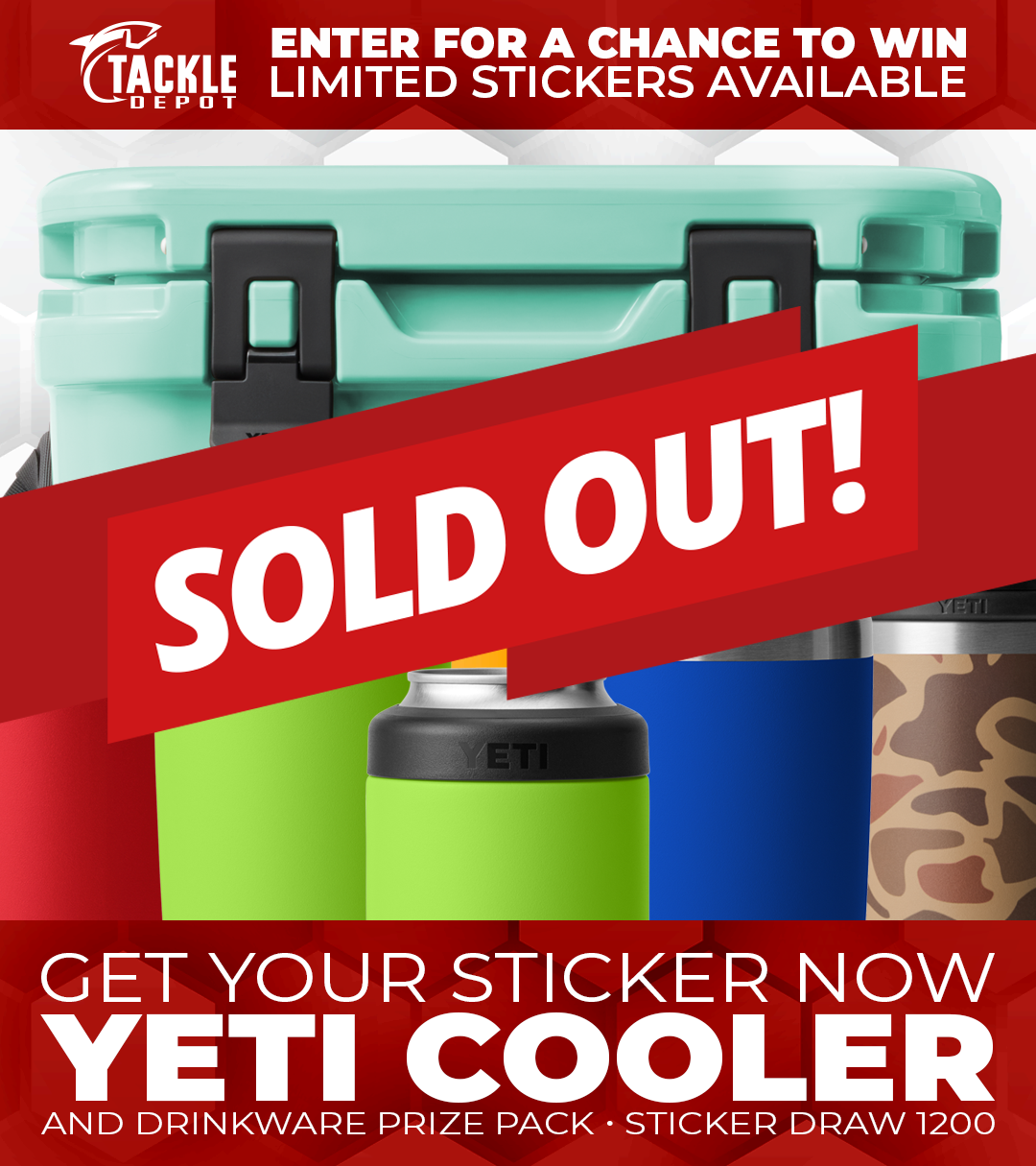 Tackle Depot Sticker Draw 1200