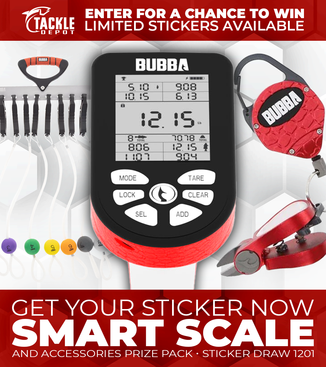 Tackle Depot Sticker Draw 1201