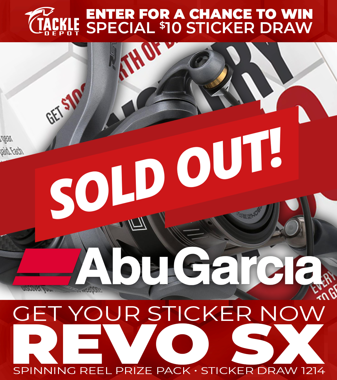 Tackle Depot Sticker Draw 1214