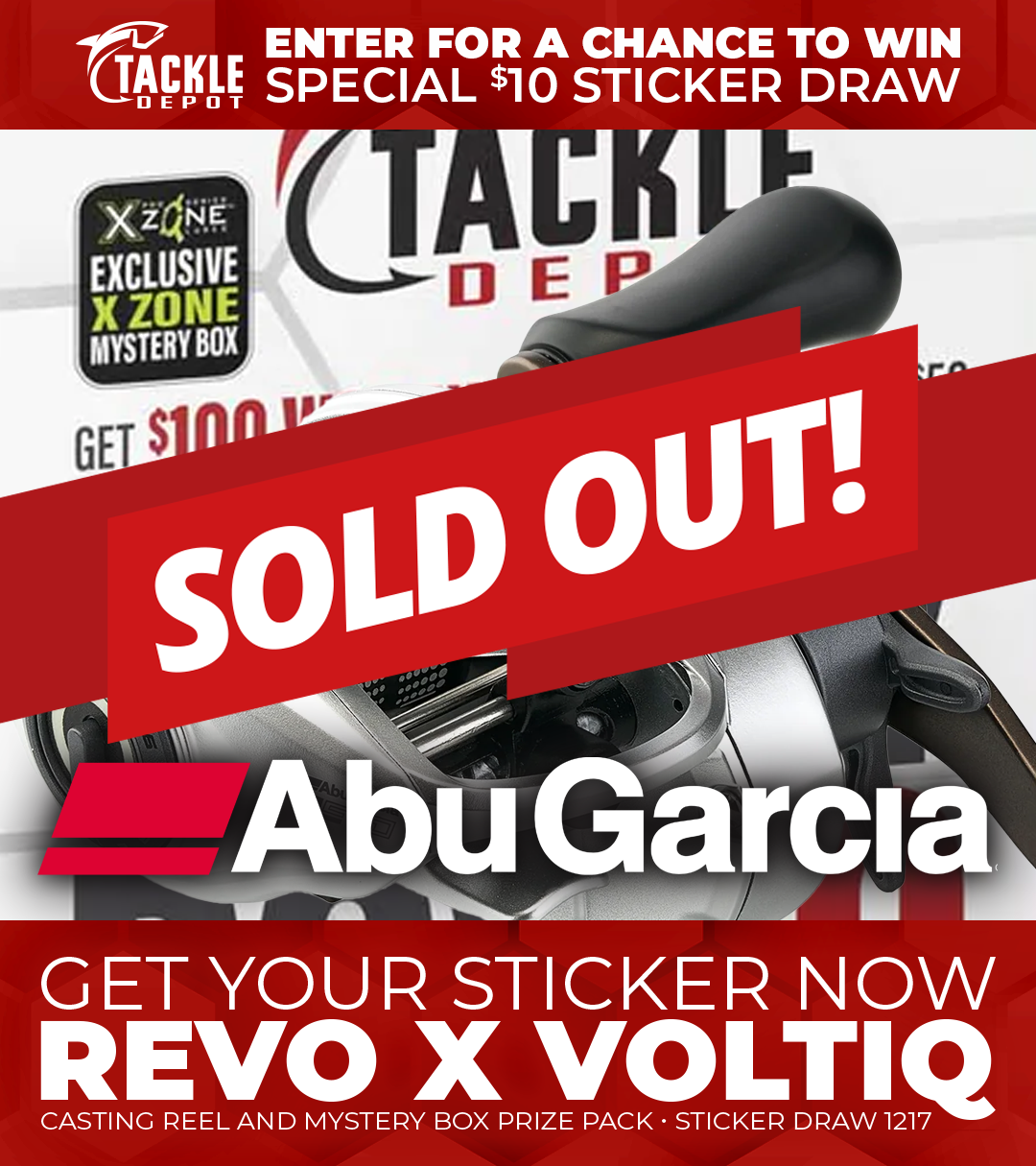Tackle Depot Sticker Draw 1217