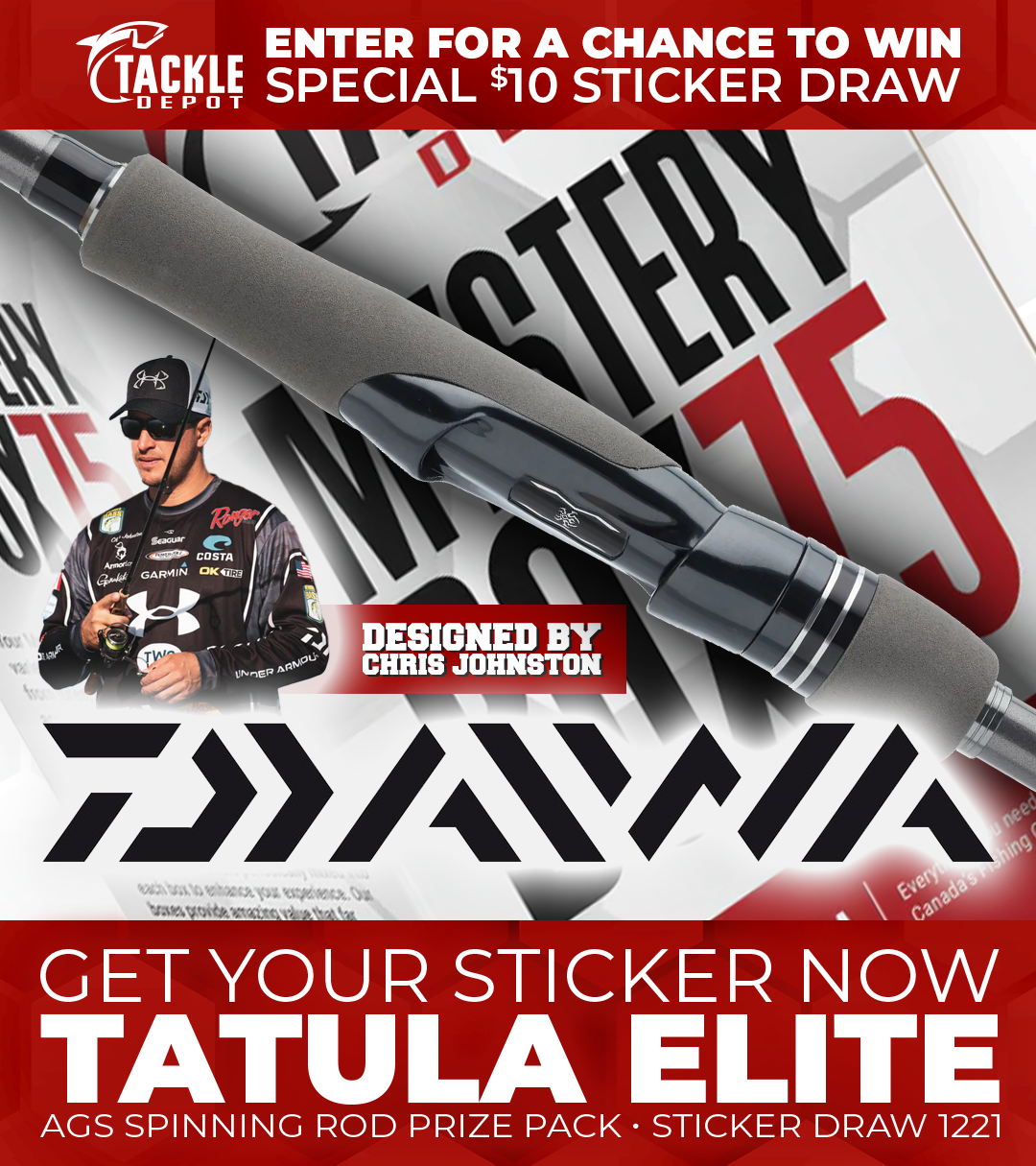 Tackle Depot Sticker Draw 1221