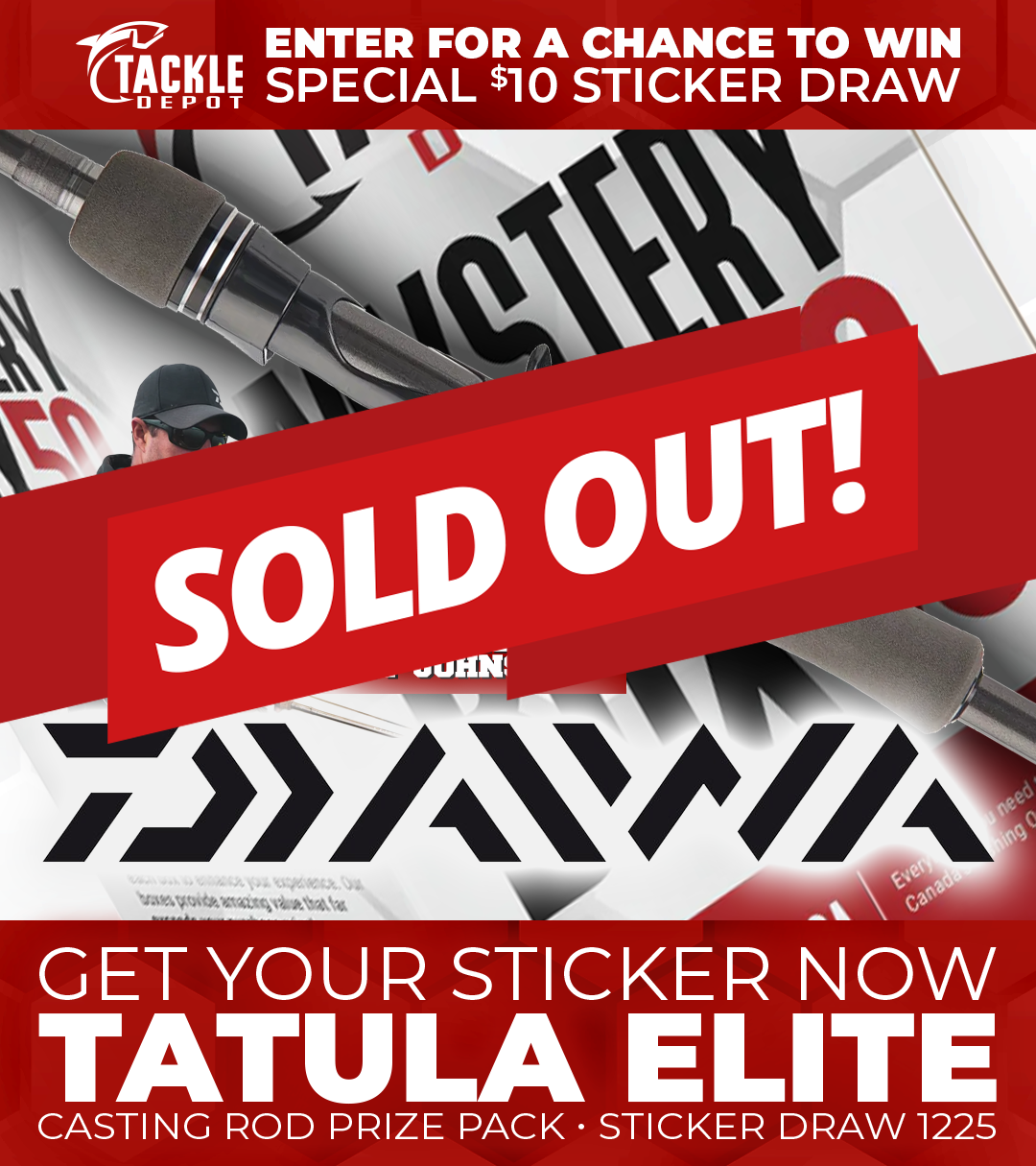 Tackle Depot Sticker Draw 1225