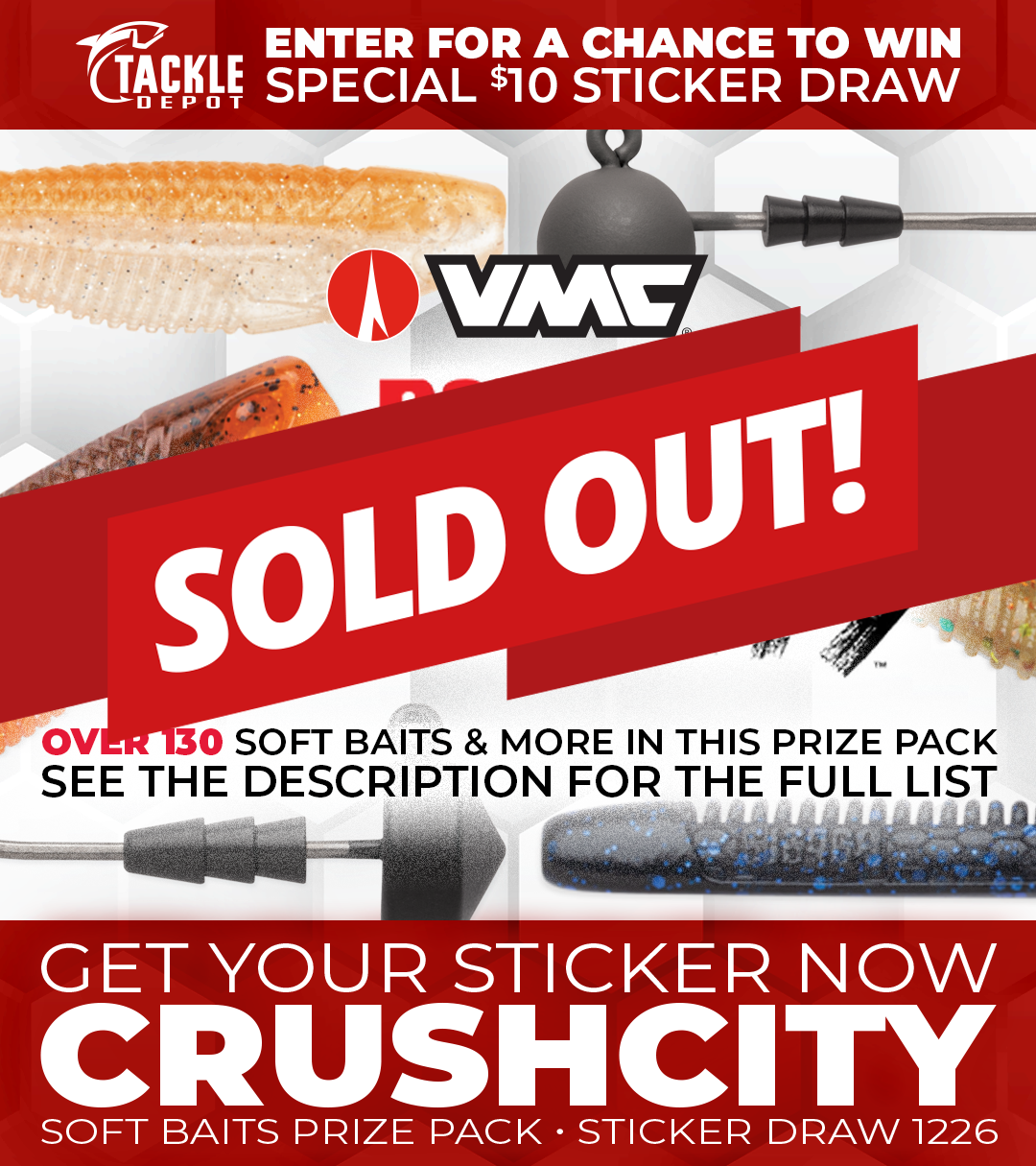 Tackle Depot Sticker Draw 1226