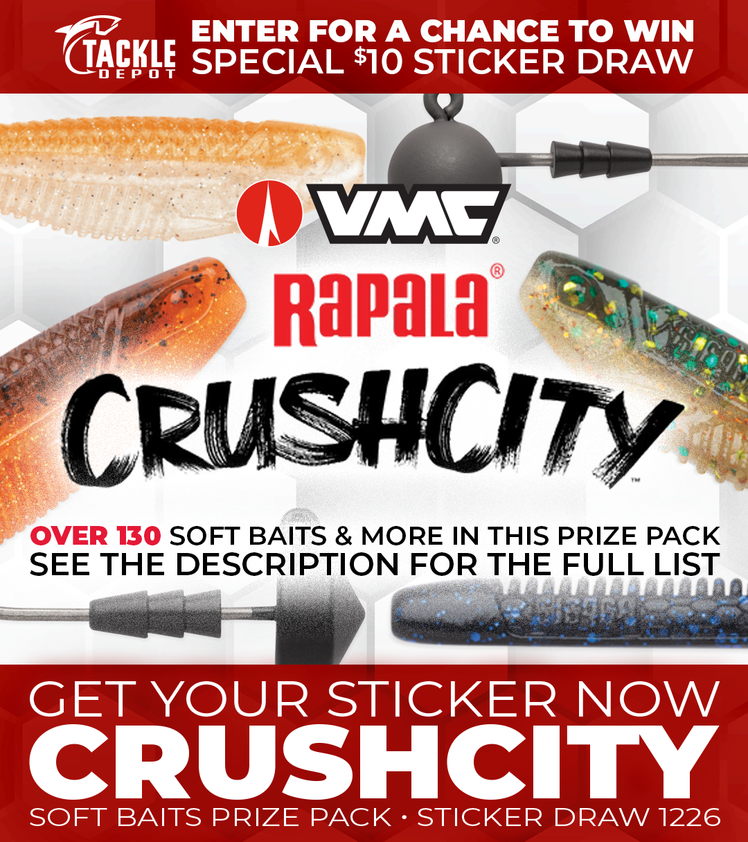 Tackle Depot Sticker Draw 1226