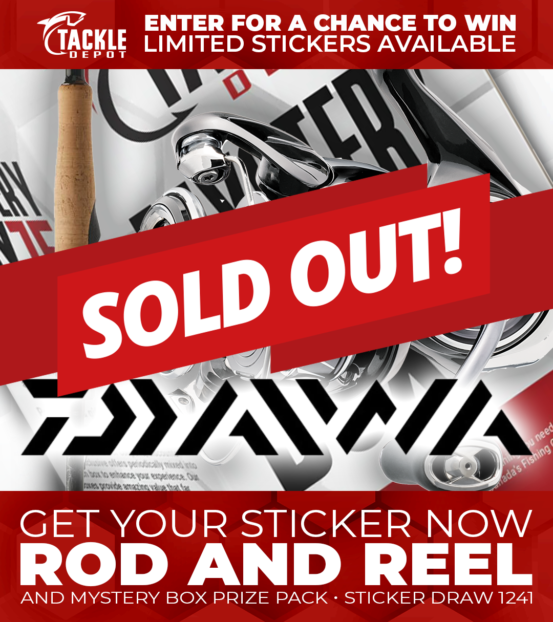 Tackle Depot Sticker Draw 1241