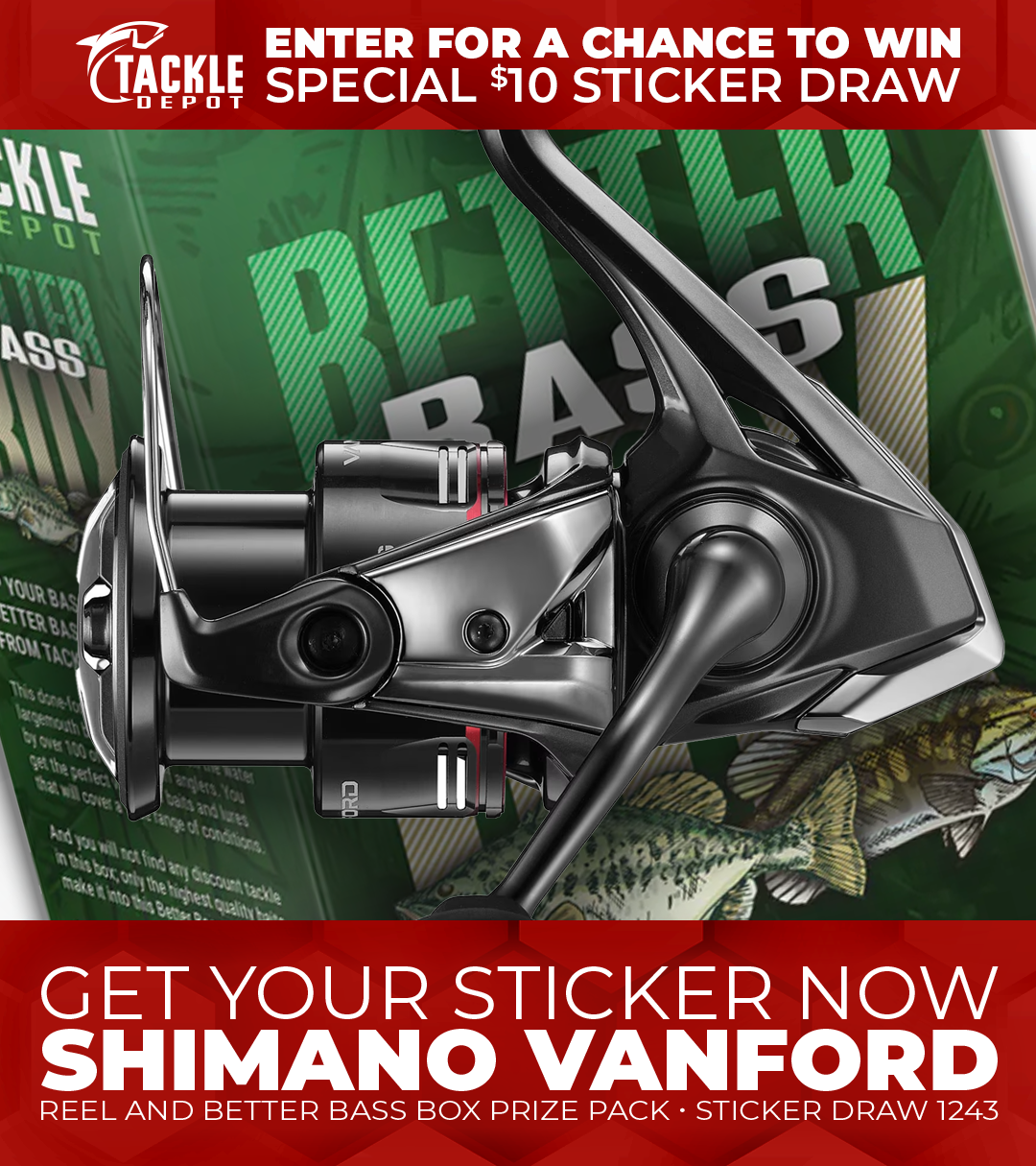 Tackle Depot Sticker Draw 1243