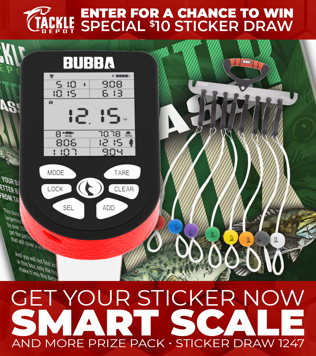 Tackle Depot Sticker Draw 1247