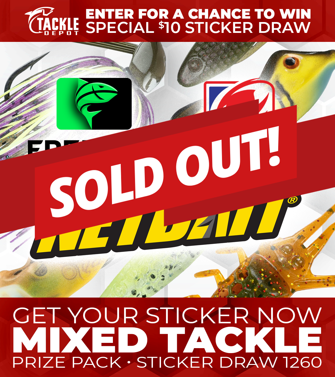 Tackle Depot Sticker Draw 1260
