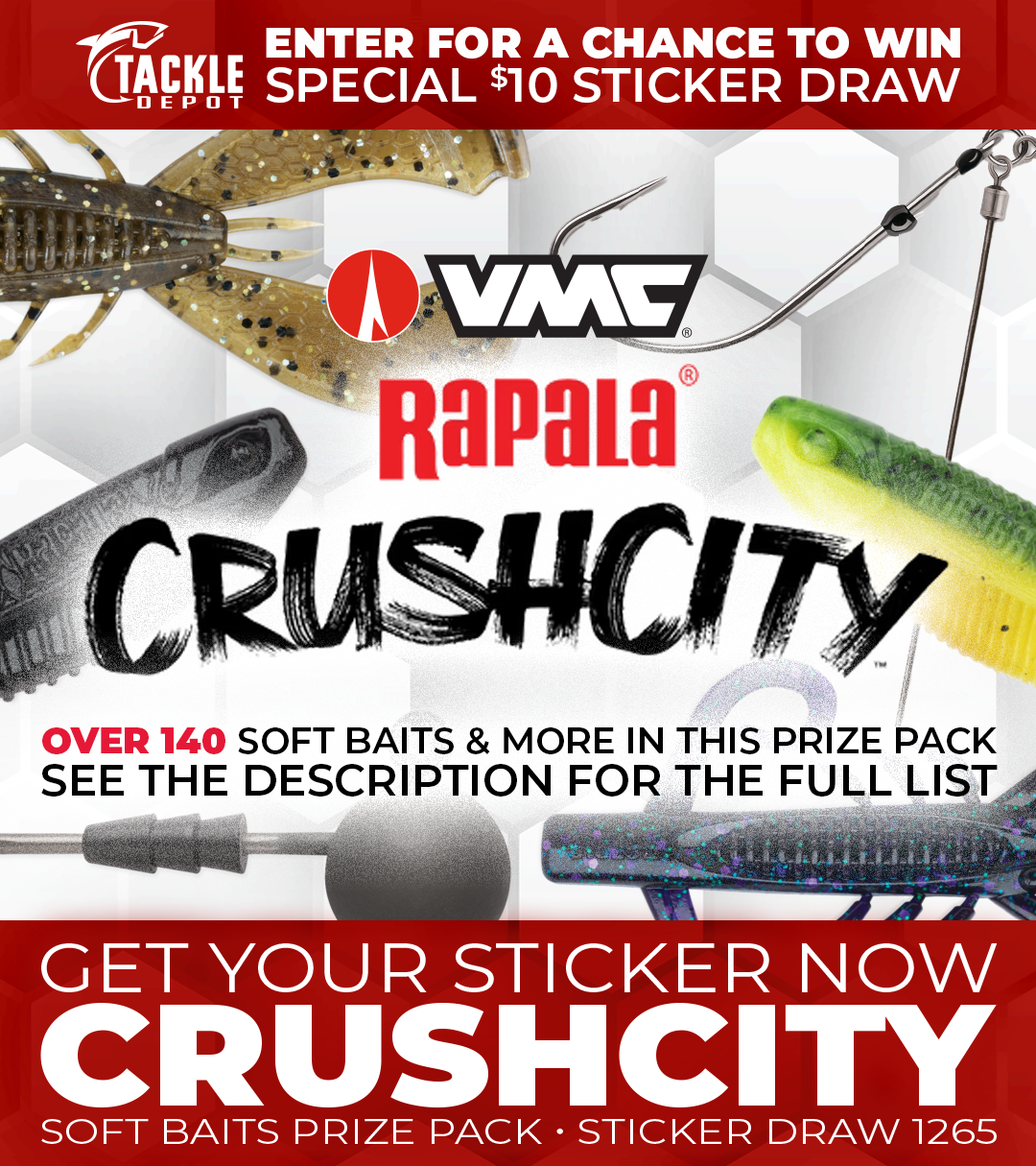 Tackle Depot Sticker Draw 1265