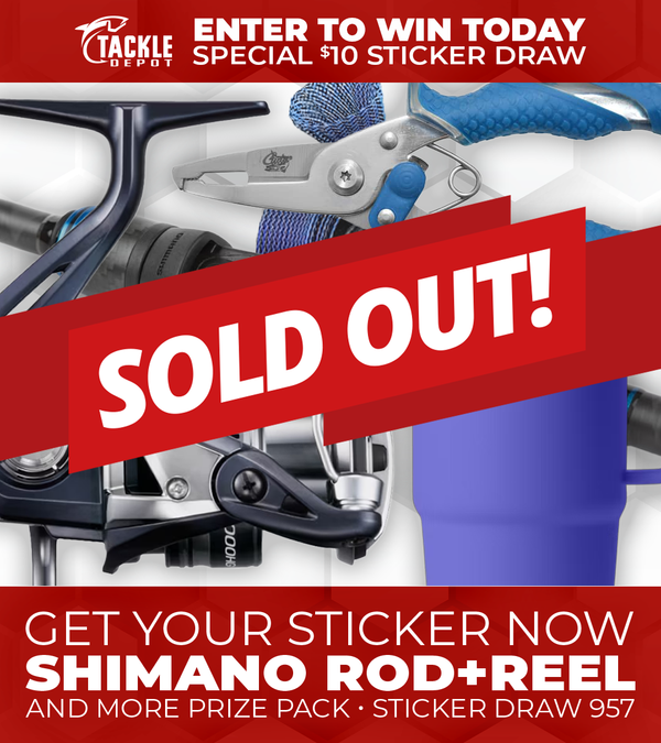 Tackle Depot Sticker Draw 957