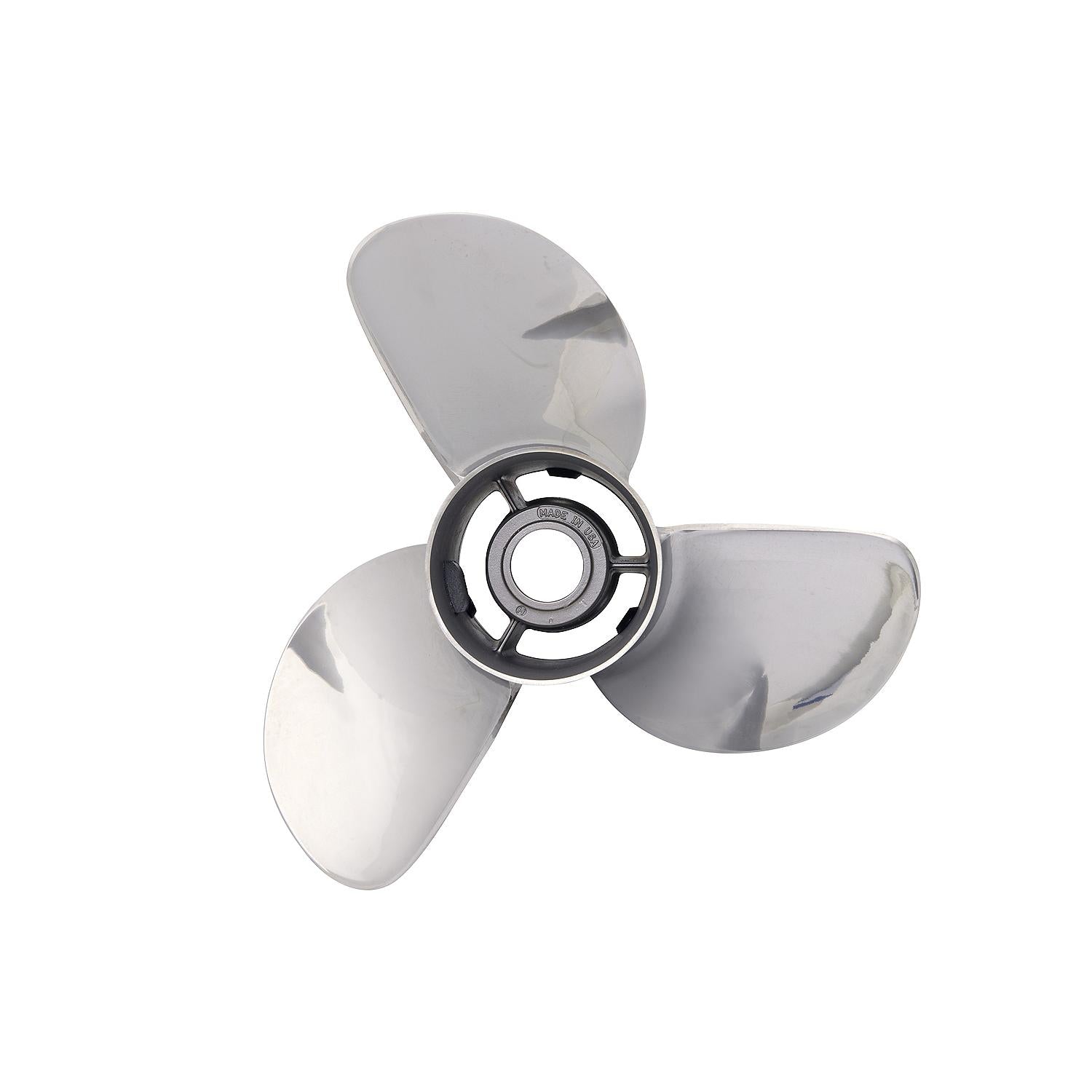 Mercury Tempest Plus 3-Blade Stainless Steel Propeller, 14.6" Diameter x 21" Pitch, Right Hand Rotation