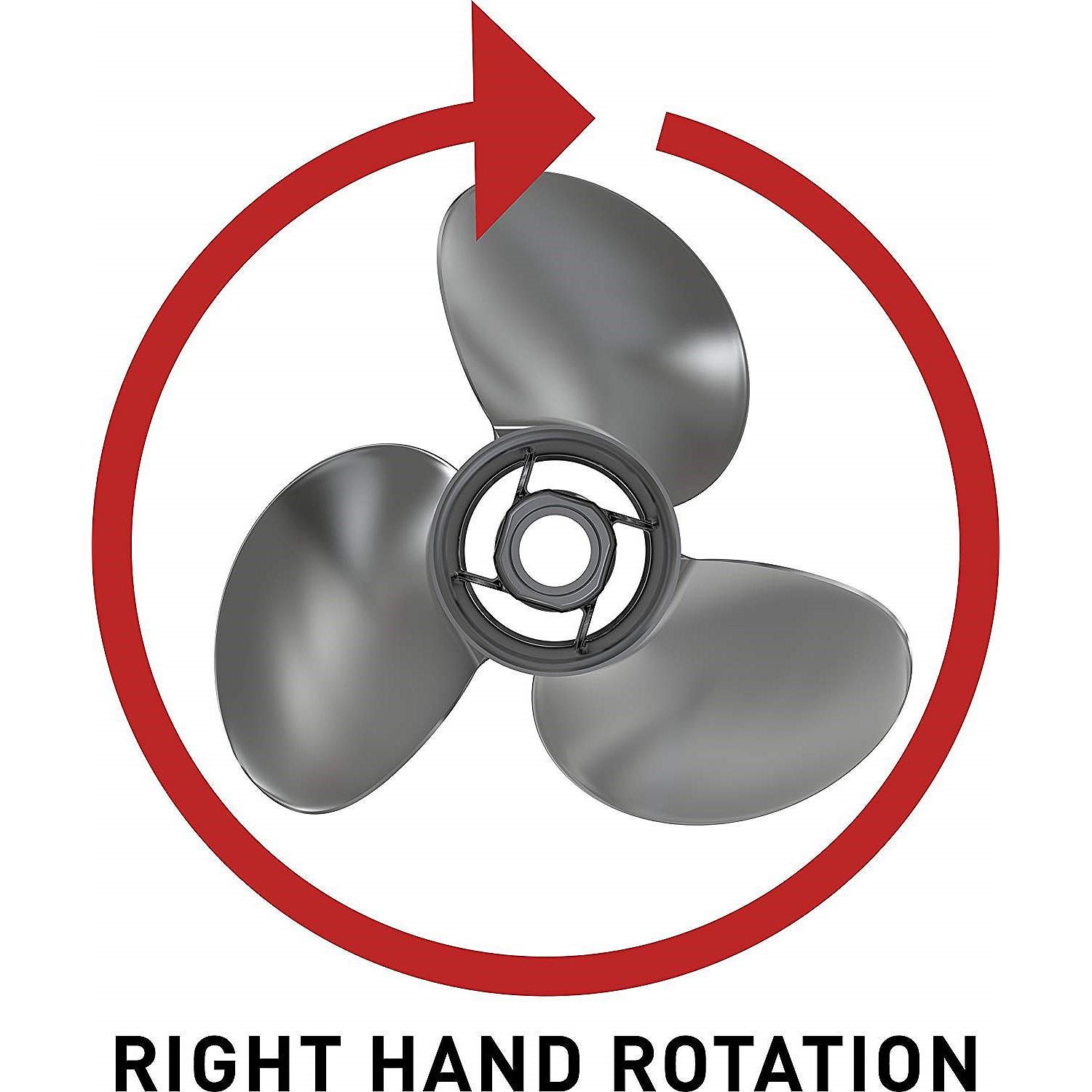 Mercury Vengeance 3-Blade Stainless Steel Propeller, 9.5” Diameter x 11” Pitch, Right Hand Rotation