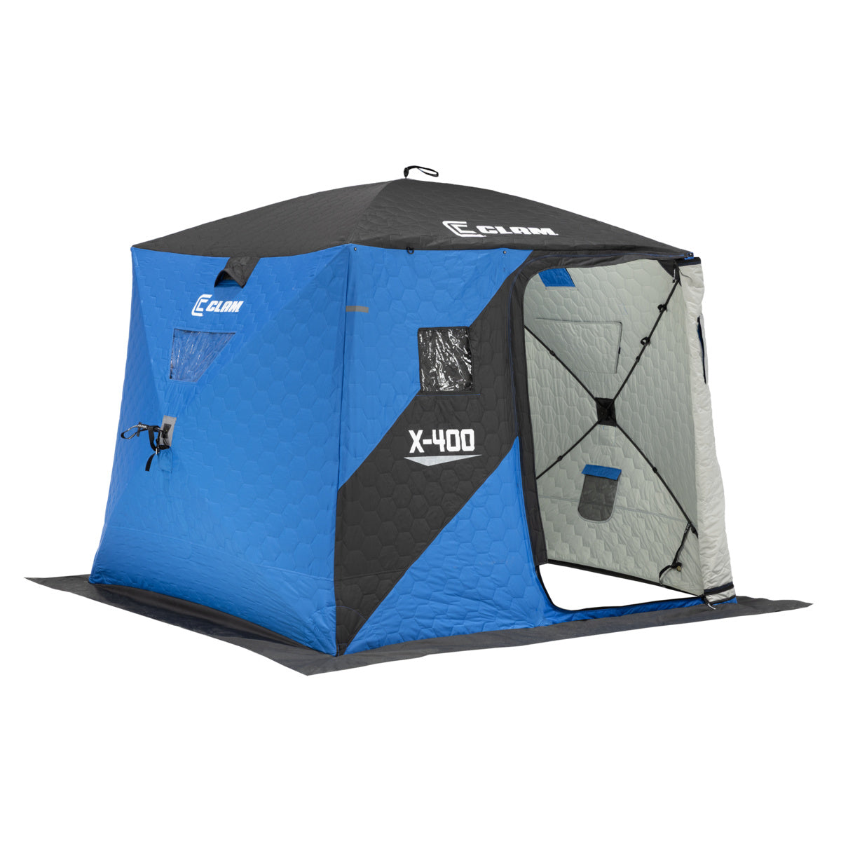 Clam X-400 Hub Shelter 3 Angler Capacity