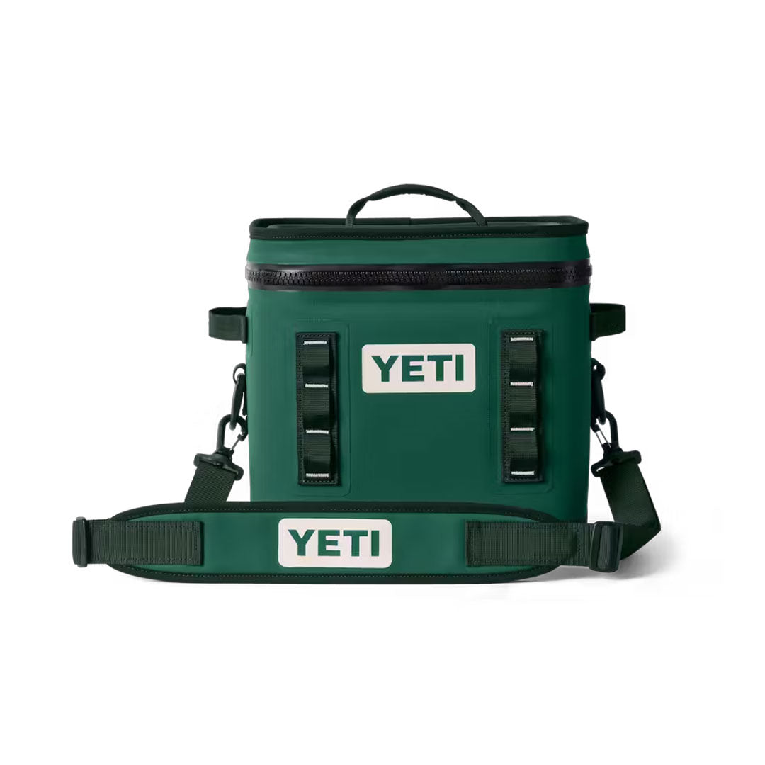 YETI Hopper Flip 12 Soft Cooler Black Forest Green - Tackle Depot