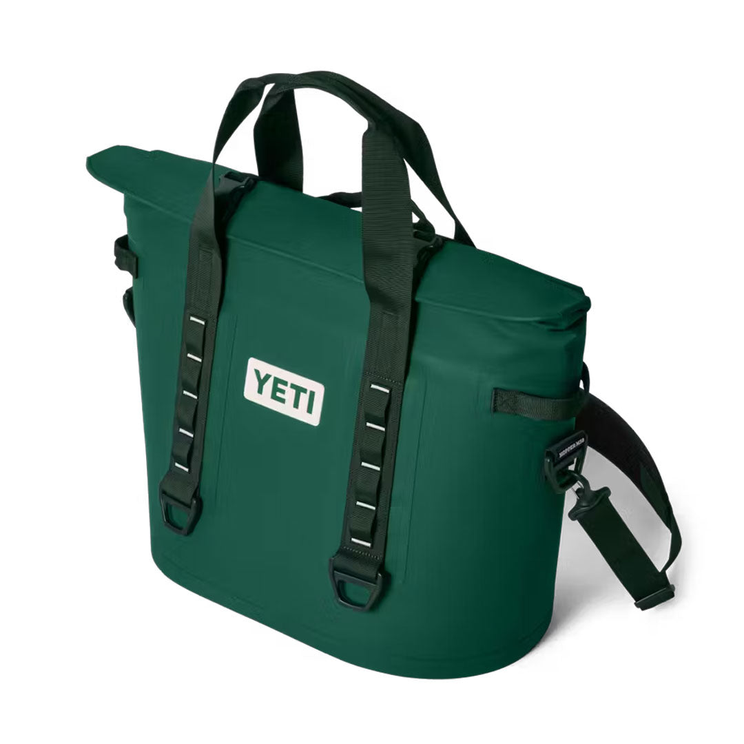 YETI Hopper M30 Tote Soft Cooler Black Forest Green - Tackle Depot
