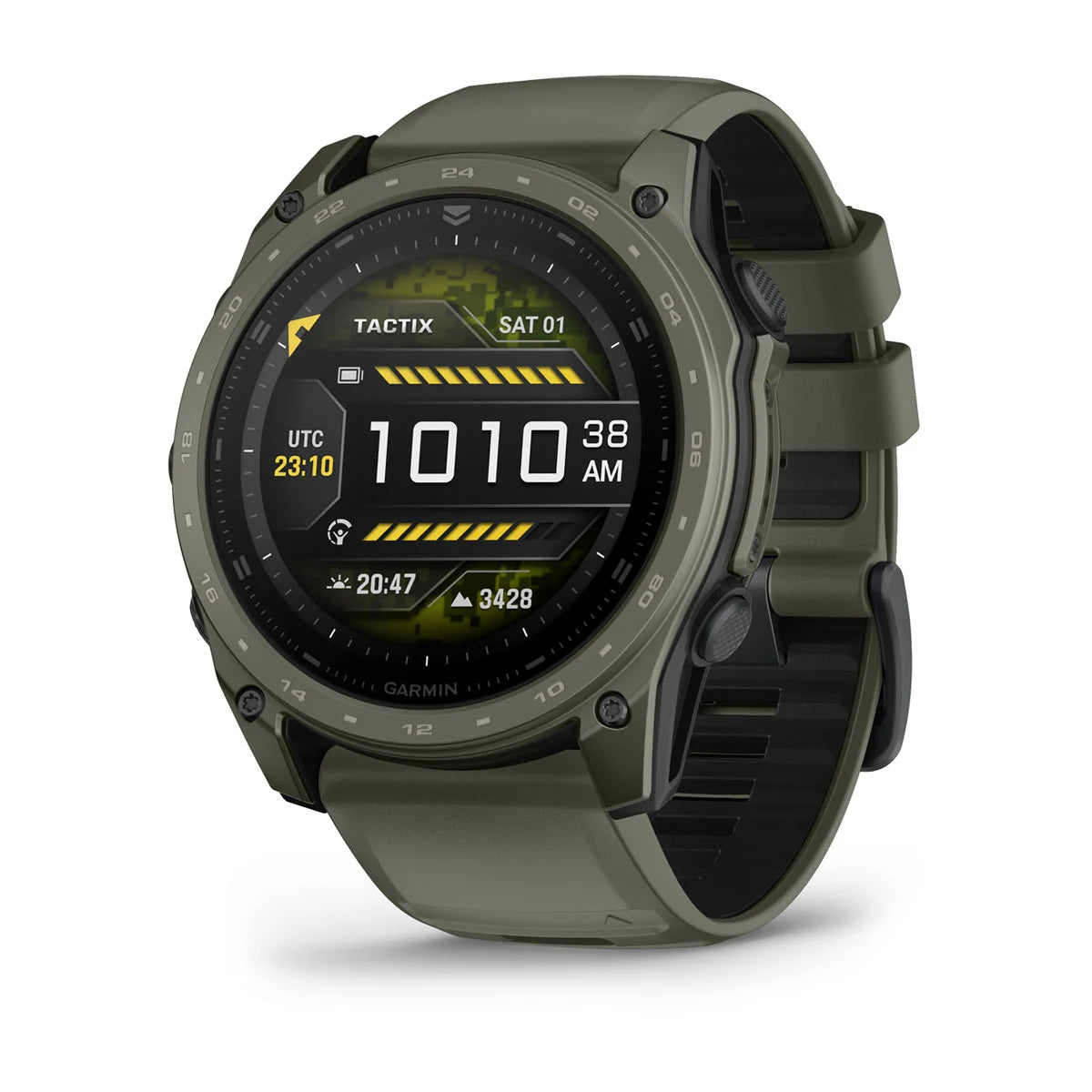 Garmin tactix 8 – 51 mm AMOLED Cerakote Coating Includes Applied Ballistics Ultralight Solver and Olive Drab Cerakote Coating