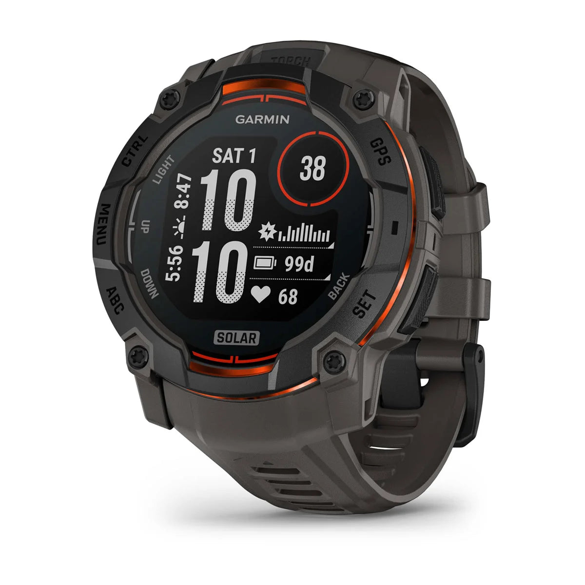 Garmin Instinct 3 – 50 mm Solar Black with Charcoal Band