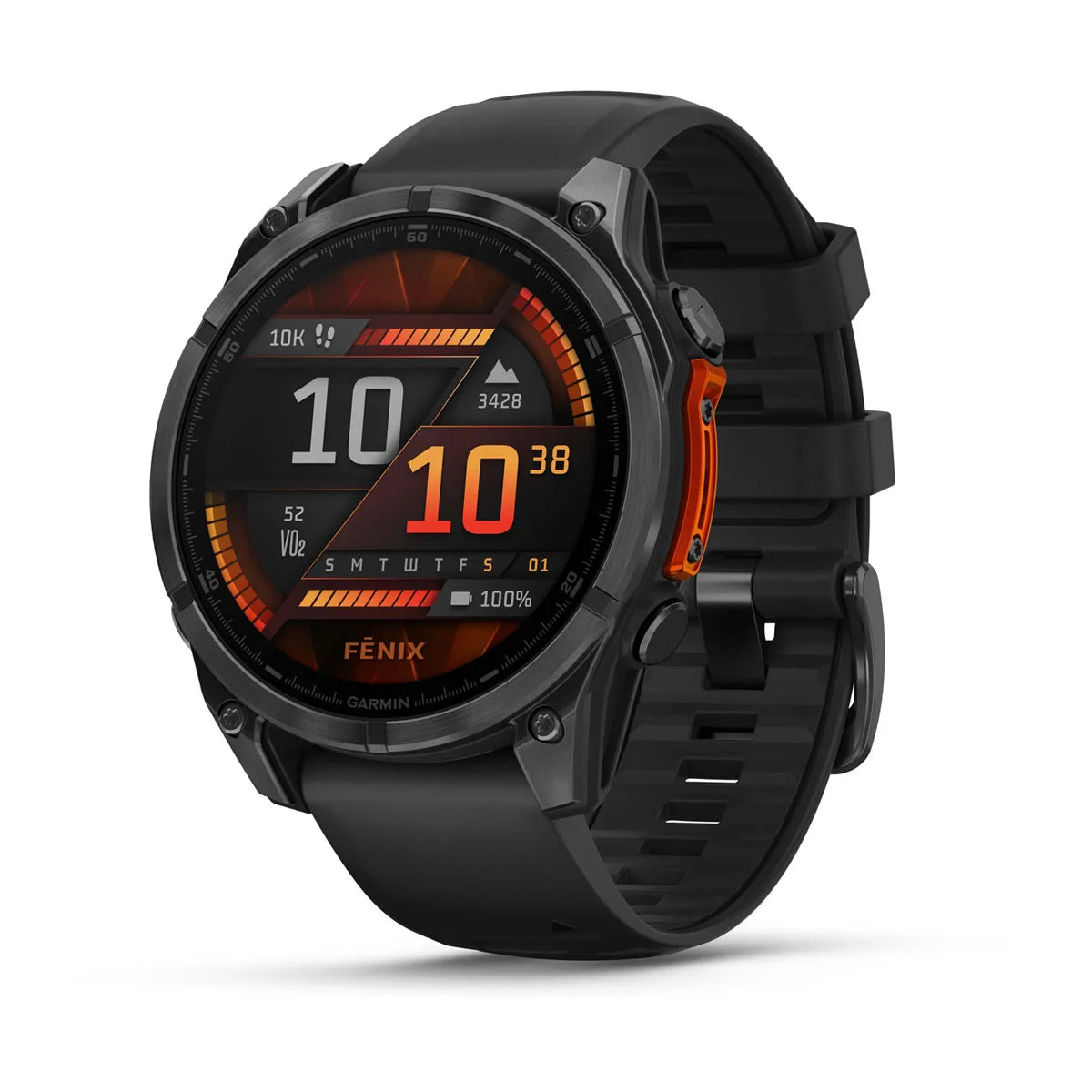 Garmin fēnix 8 – 47 mm AMOLED Slate Gray with Black Silicone Band