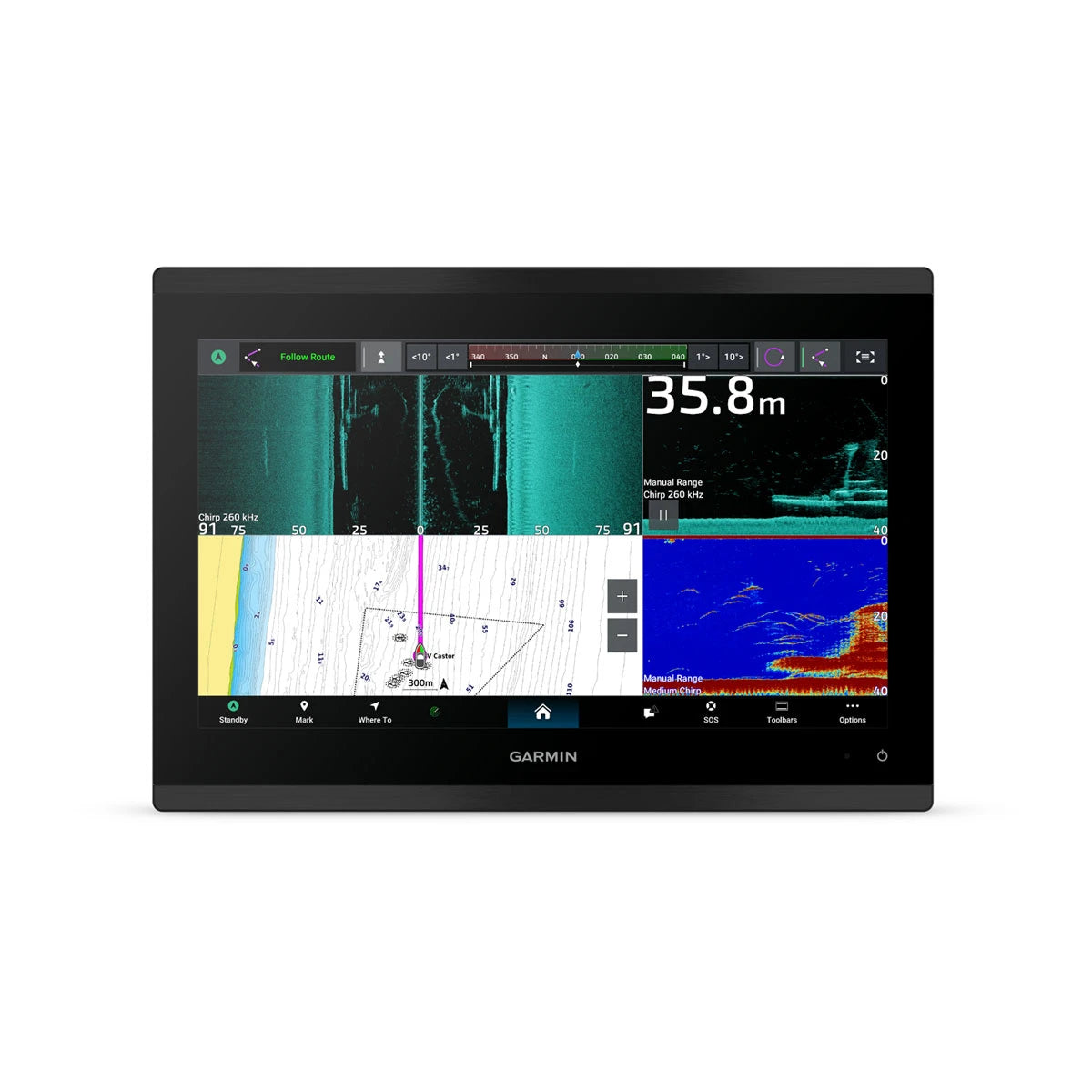 Garmin 13" GPSMAP 9013xsv with Worldwide Basemap and Sonar