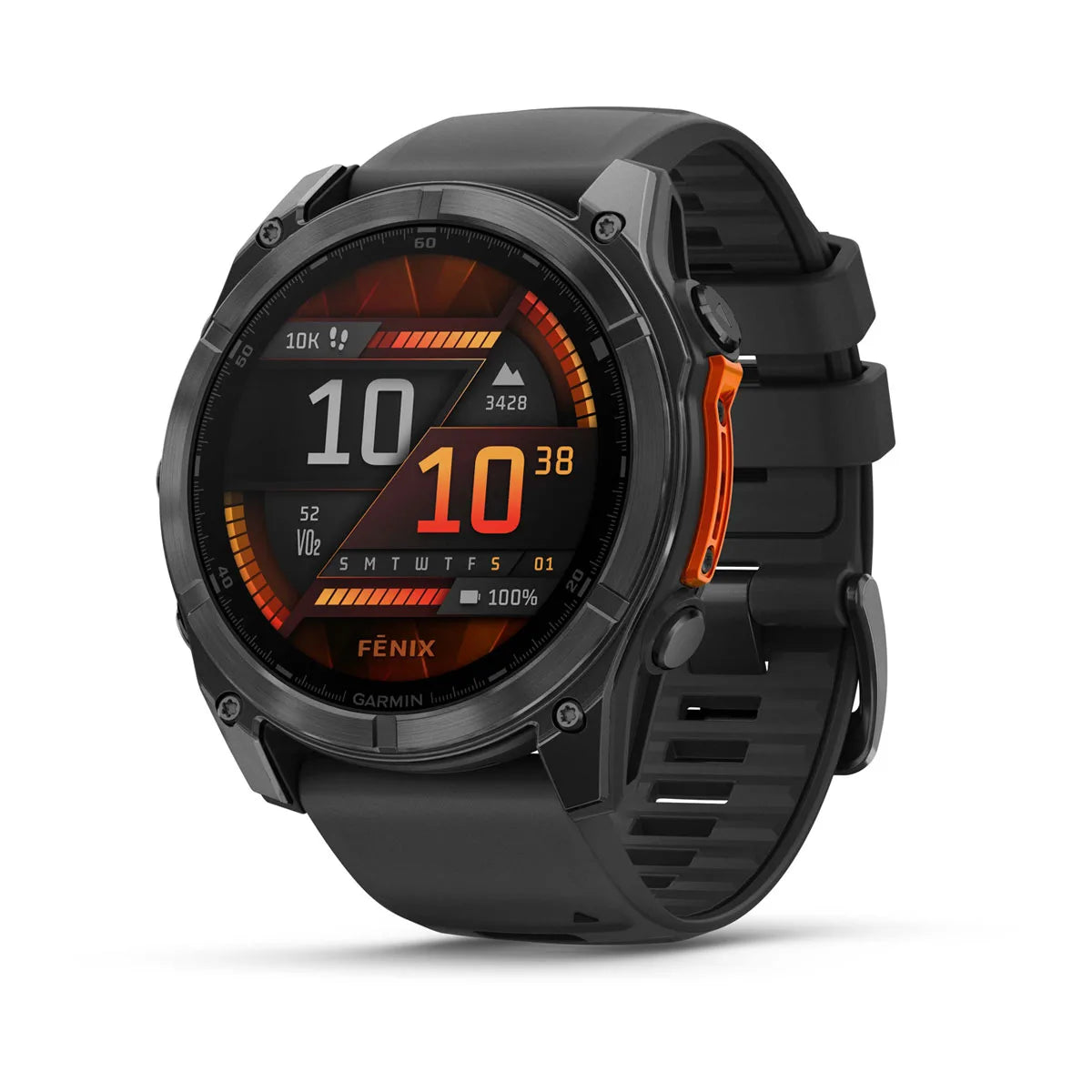 Garmin fēnix 8 – 51 mm AMOLED Slate Gray with Black Silicone Band