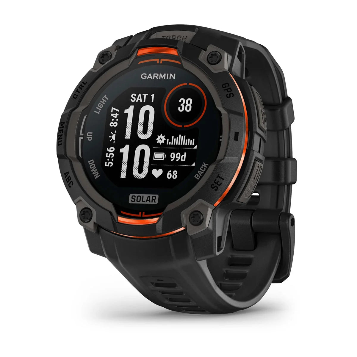 Garmin Instinct 3 – 45 mm Solar Black with Black Band
