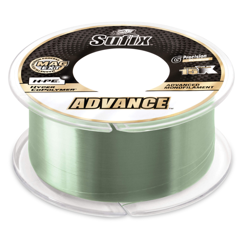 Sufix Advance Mono Lo-Vis Green 14 lb 1200 Yd.