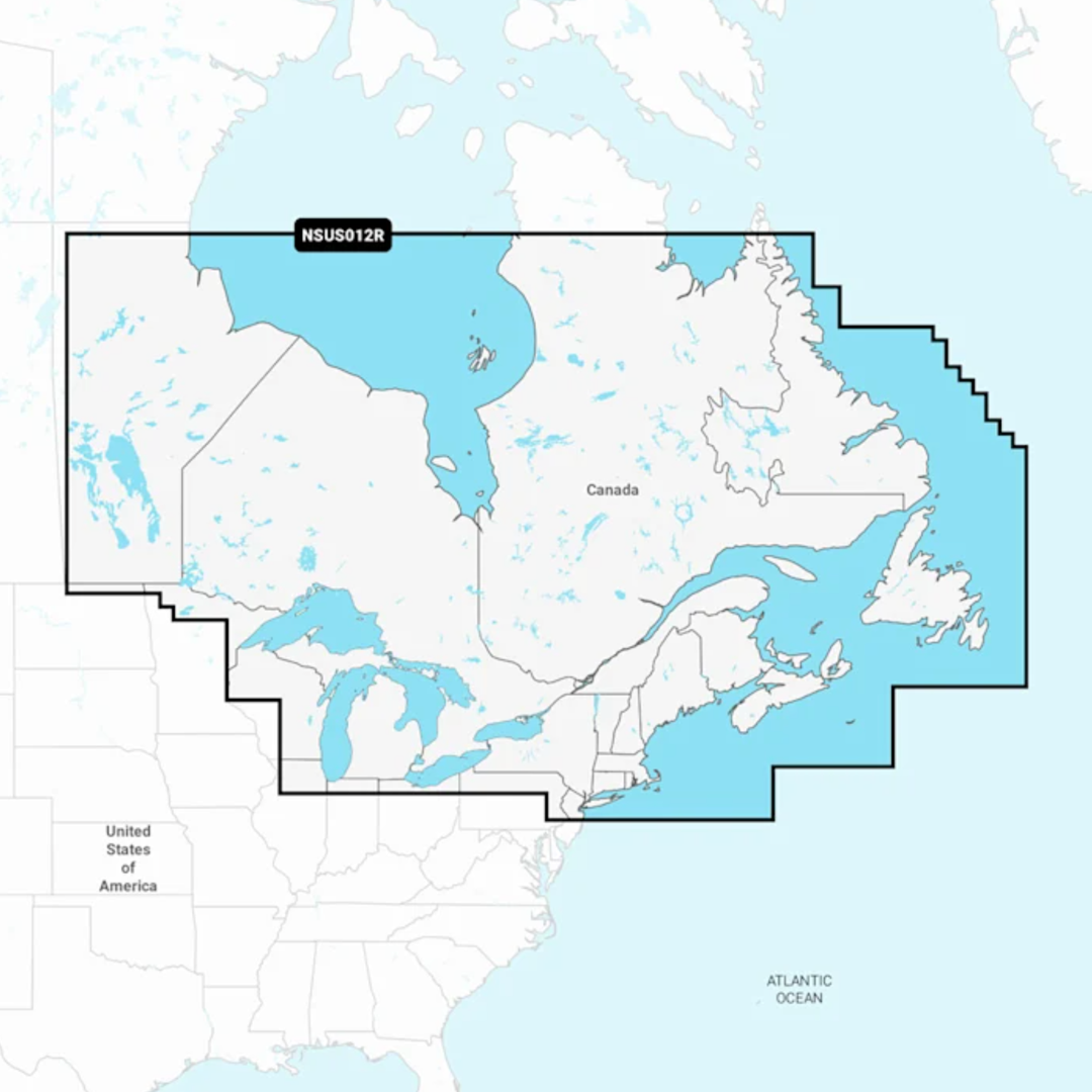 Garmin Navionics+ Canada, Est et Grands Lacs