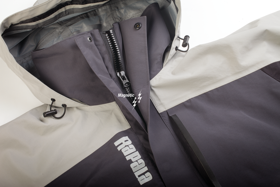 Veste de pluie Rapala Rapala Pro gris noir