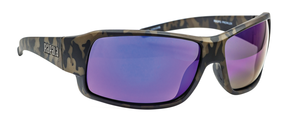 Lunettes de pêche polarisées Rapala Prowler CAMO Gris Bleu Miroir