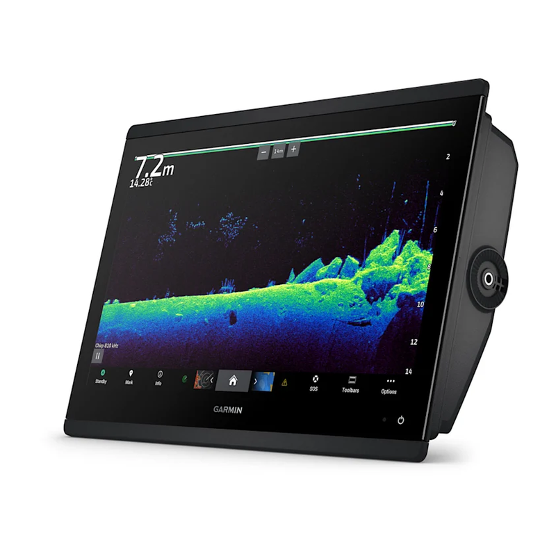Garmin GPSMAP 1623xsv 16" SideVü, ClearVü et sondeur CHIRP traditionnel avec carte de base mondiale
