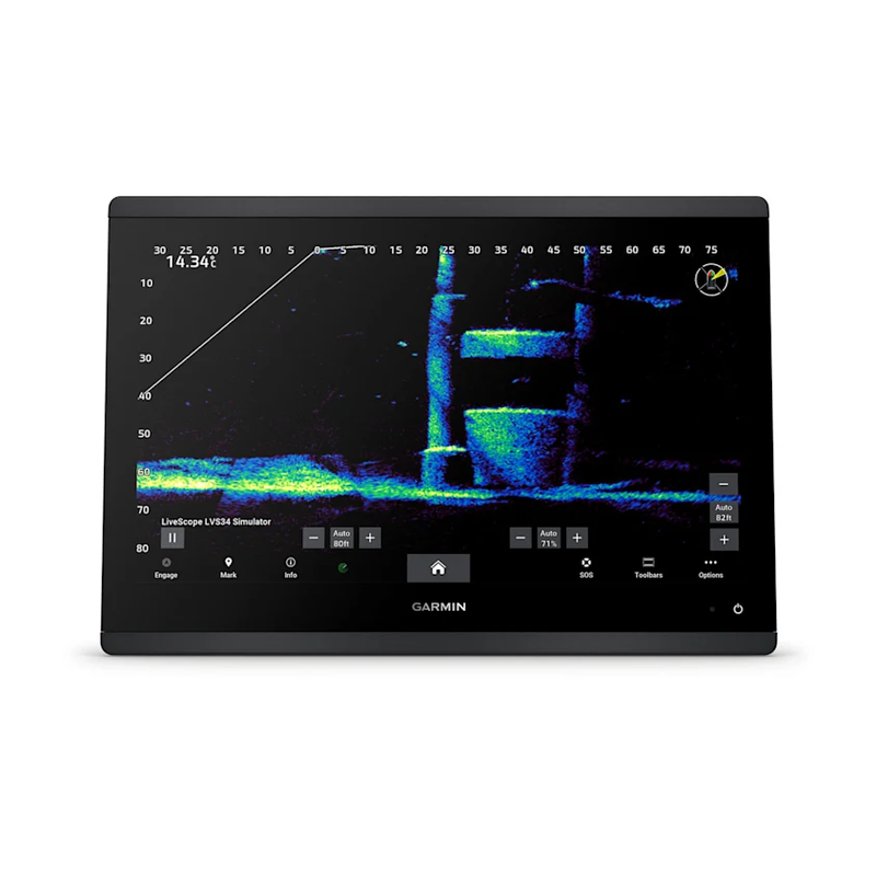 Garmin GPSMAP 1623xsv 16" SideVü, ClearVü et sondeur CHIRP traditionnel avec carte de base mondiale