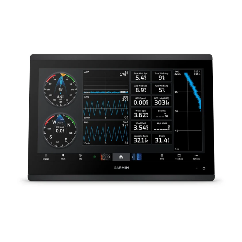 Garmin GPSMAP 1643 16" sans sondeur avec cartographie