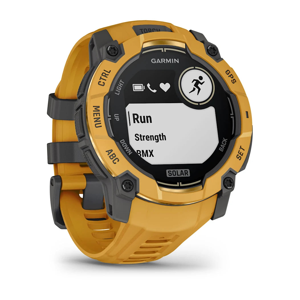Garmin Instinct 3 – 50 mm Solar Sunburst with Sunburst / Gray Band