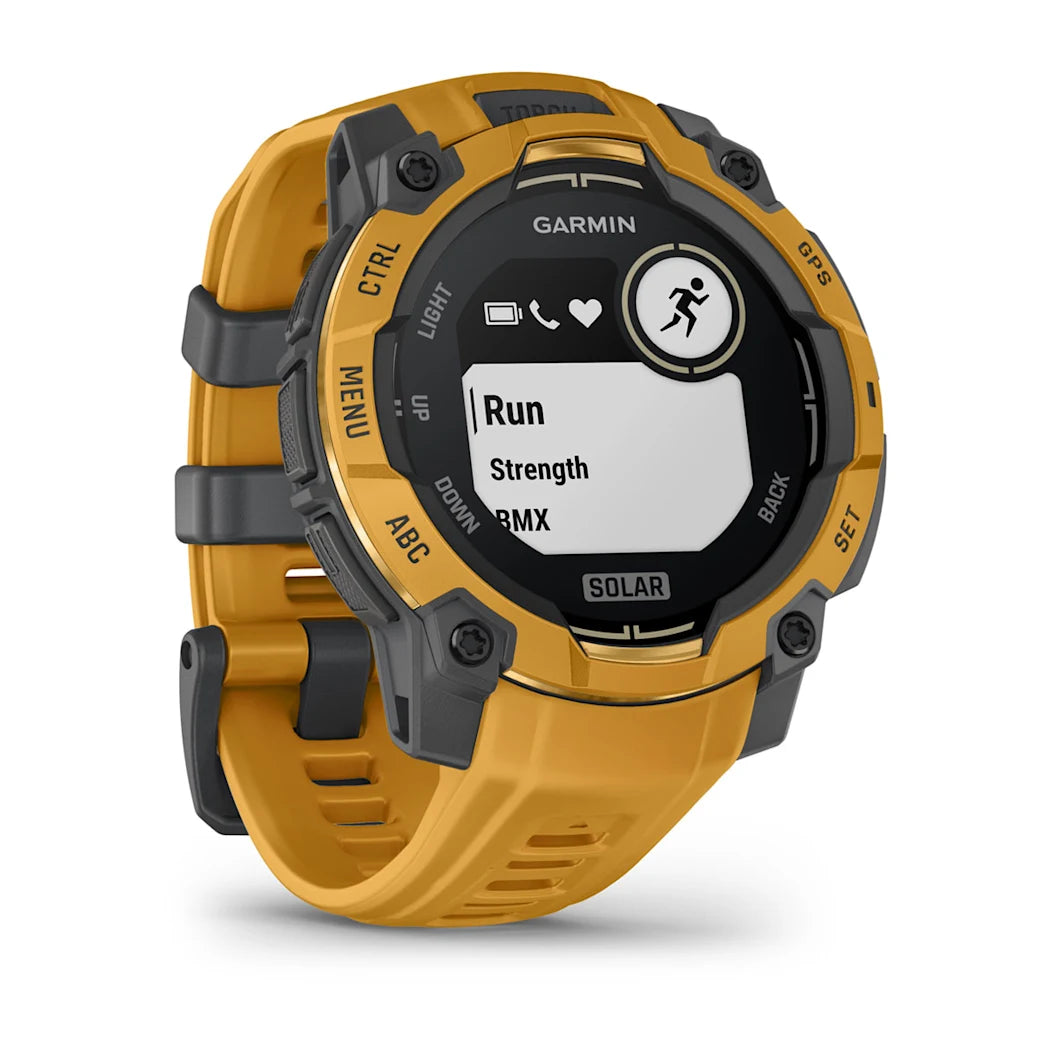 Garmin Instinct 3 – 45 mm Solar Sunburst with Sunburst / Gray Band