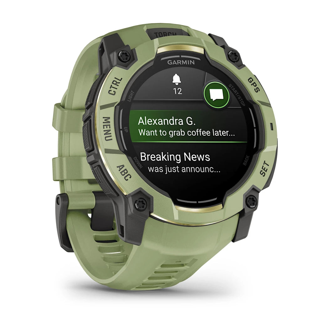 Garmin Instinct 3 – 50 mm AMOLED Fern Green with Fern Green Band
