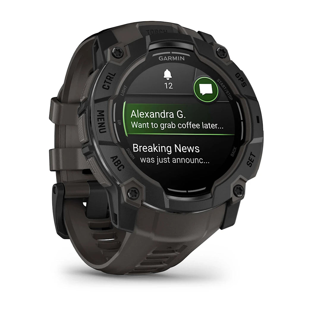 Garmin Instinct 3 – 50 mm AMOLED Black with Charcoal Band