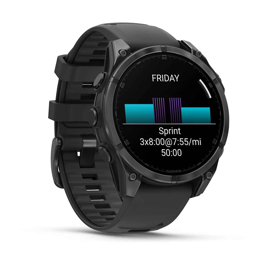 Garmin fēnix 8 – 47 mm AMOLED Slate Gray with Black Silicone Band