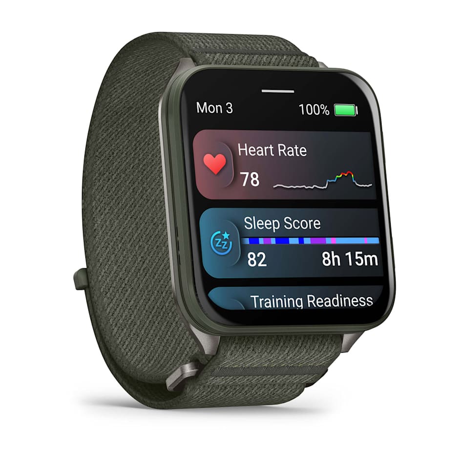 Garmin Venu X1 Moss with Titanium Caseback and Moss ComfortFit Nylon Band Smartwatch
