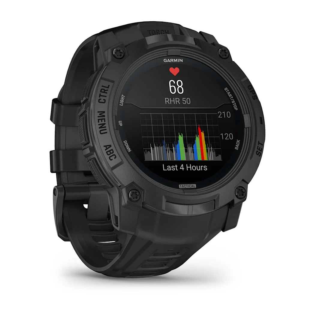 Garmin Instinct 3 – 50 mm AMOLED Tactical Edition Black with Black Band